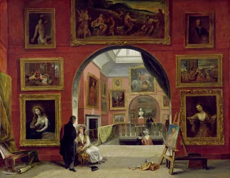Innenraum der Royal Institution während der Alten Meister Ausstellung, Sommer 1832, 1833